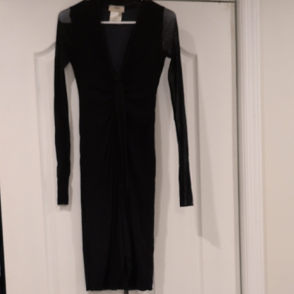 Chic Black Long Sleeve Dress